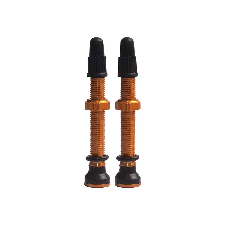 EVO tubeless valves, presta, 44mm, orange