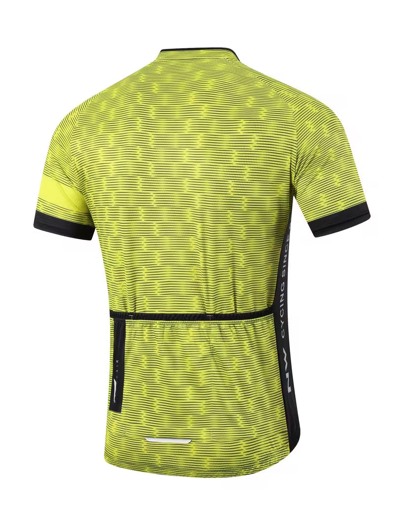 nw yellow hi viz cycling jersey L