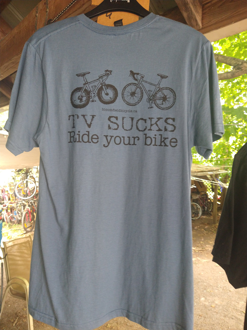 TV-SUCKS mens Tshirt,blue,L