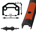 27.5 bolt-on 36H black FW rear rim brake wheel