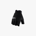 EXCEEDA Women's Gel Short Finger Gloves Black – S