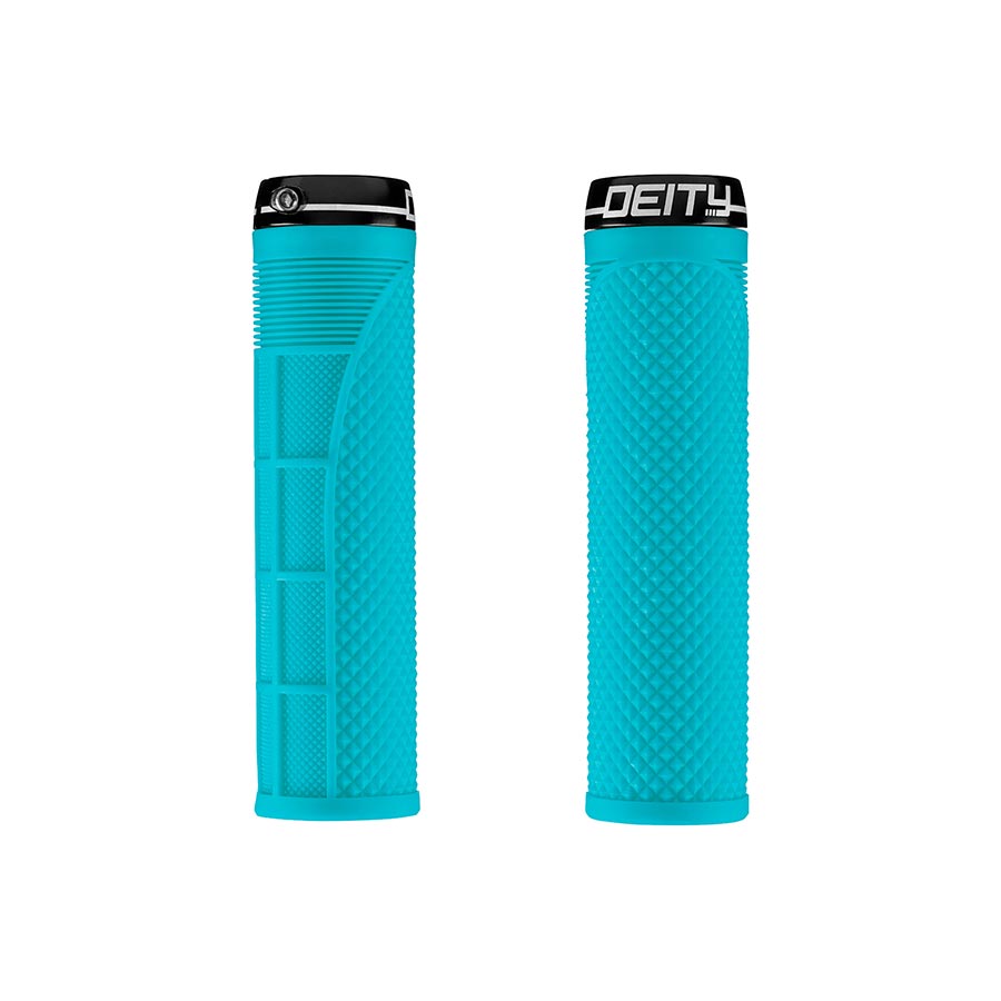 Deity Megaattack blue lock-on grips