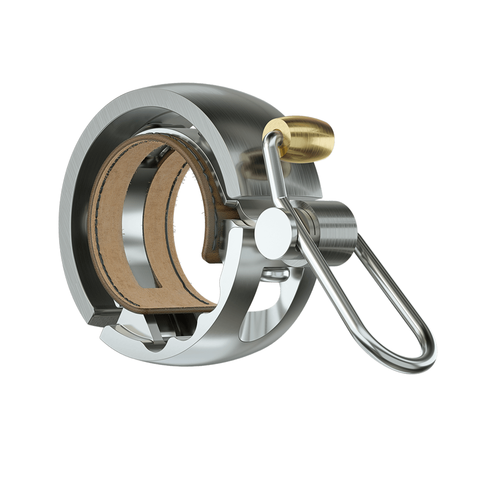 Knog oi luxe bicycle bell, small, silver