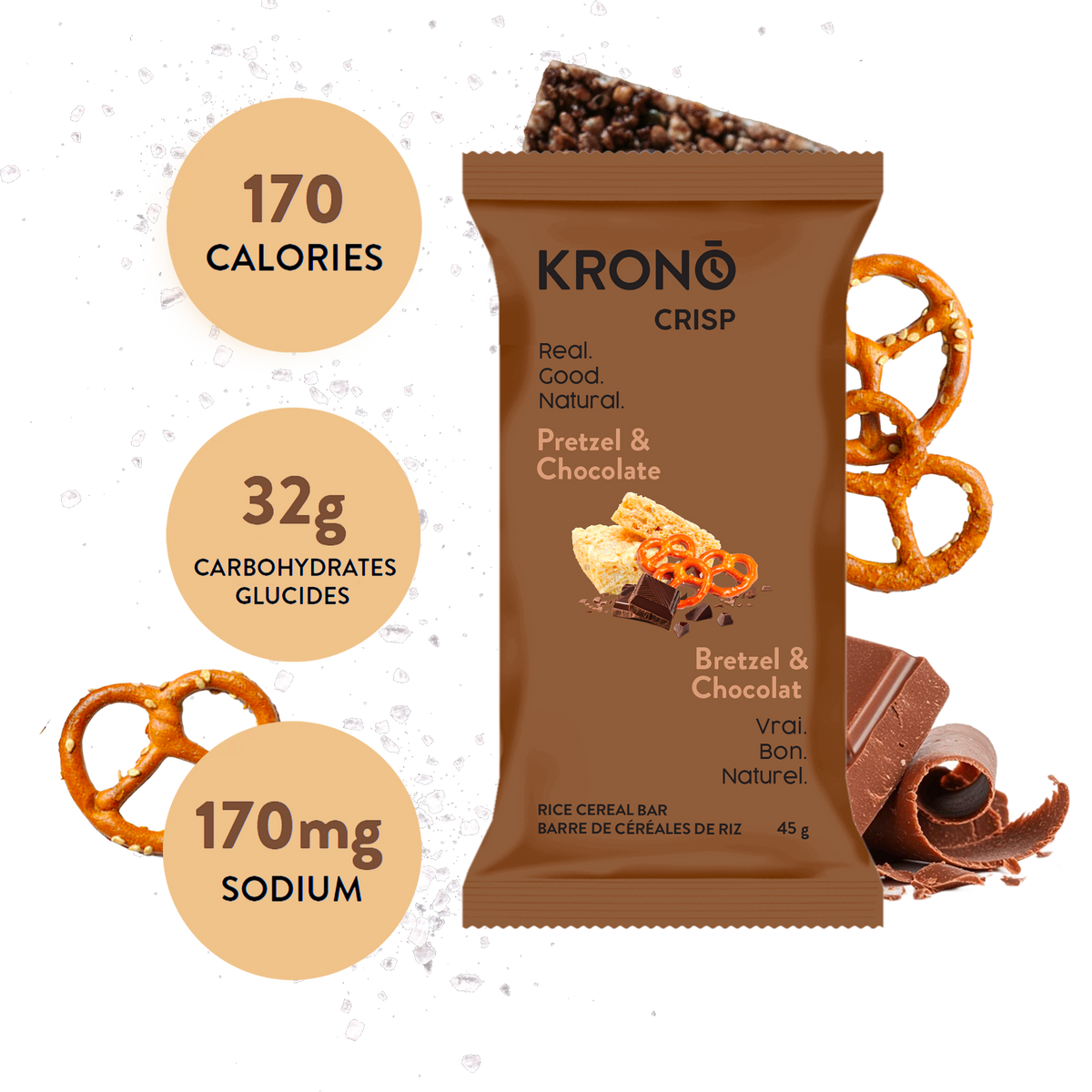 Krono Pretzel & Chocolate Energy Rice Cake
