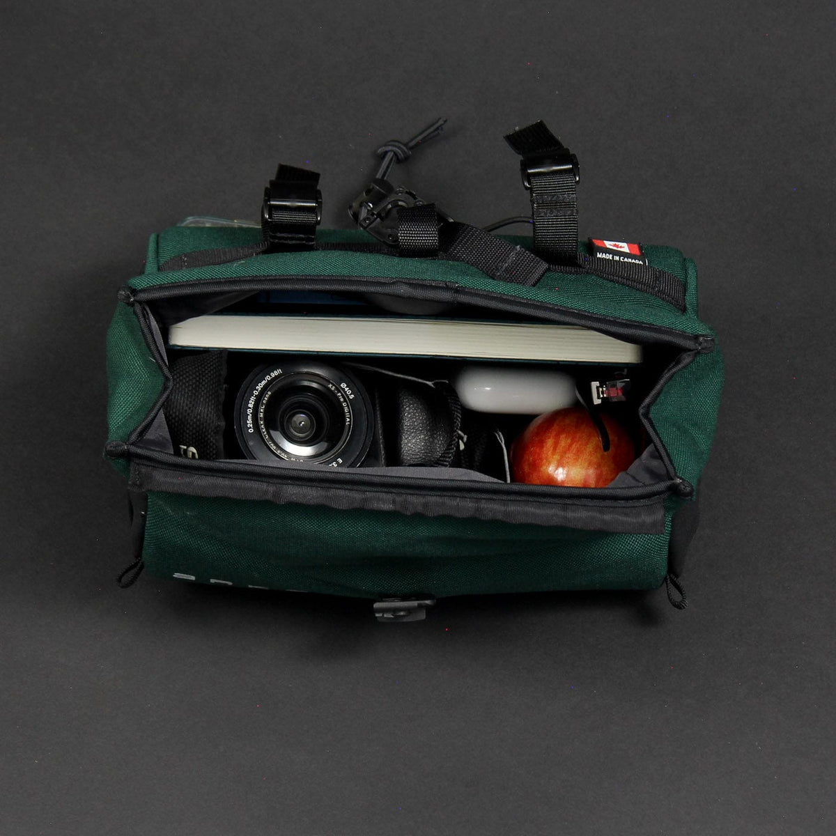 arkel burrito handlebar bag 4.5 L green