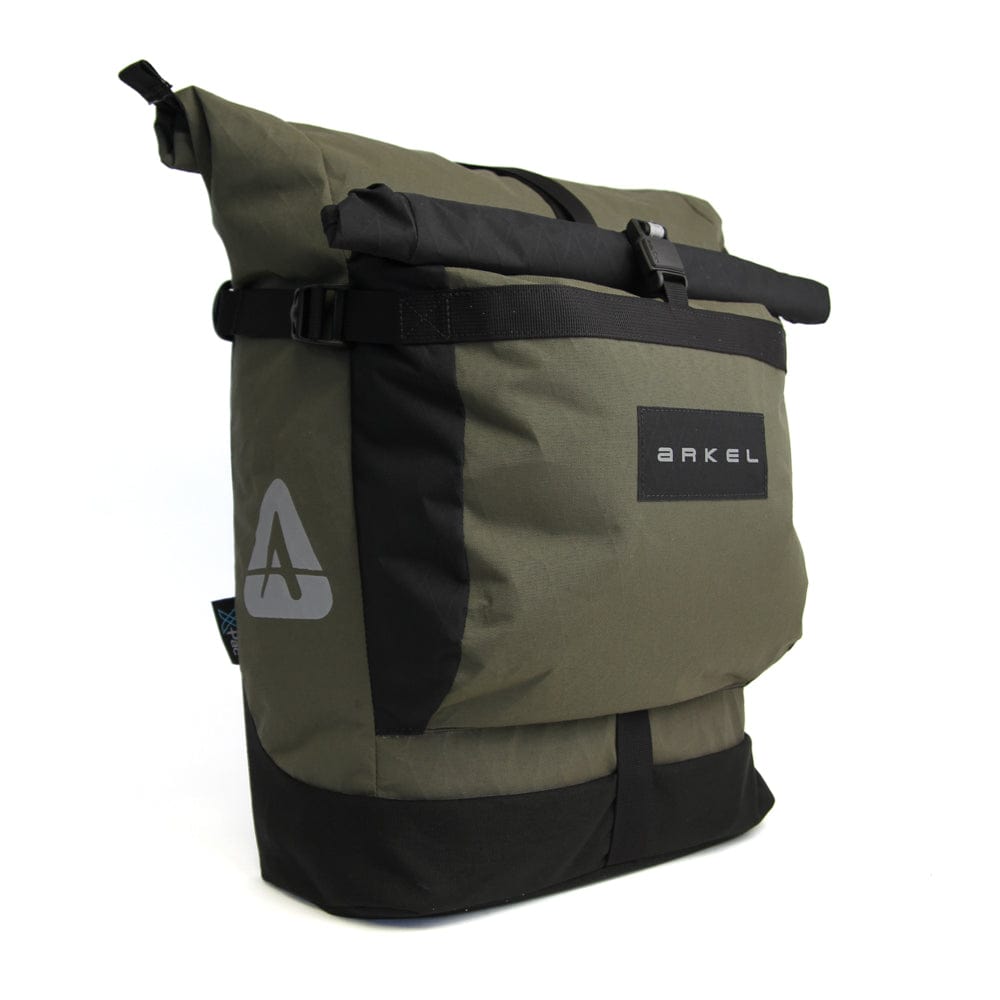 arkel metropolitan waterproof black single pannier