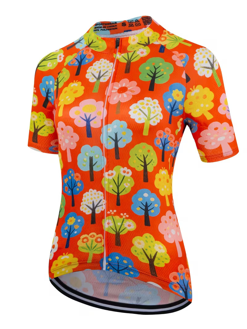 trees ws cycling jersey L