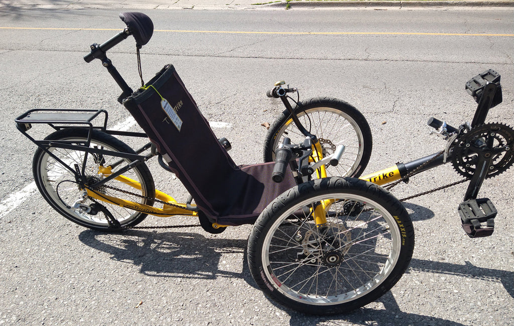 Terra Trike Zoomer (2014) yellow, USED, consignment. no tax, no warranty